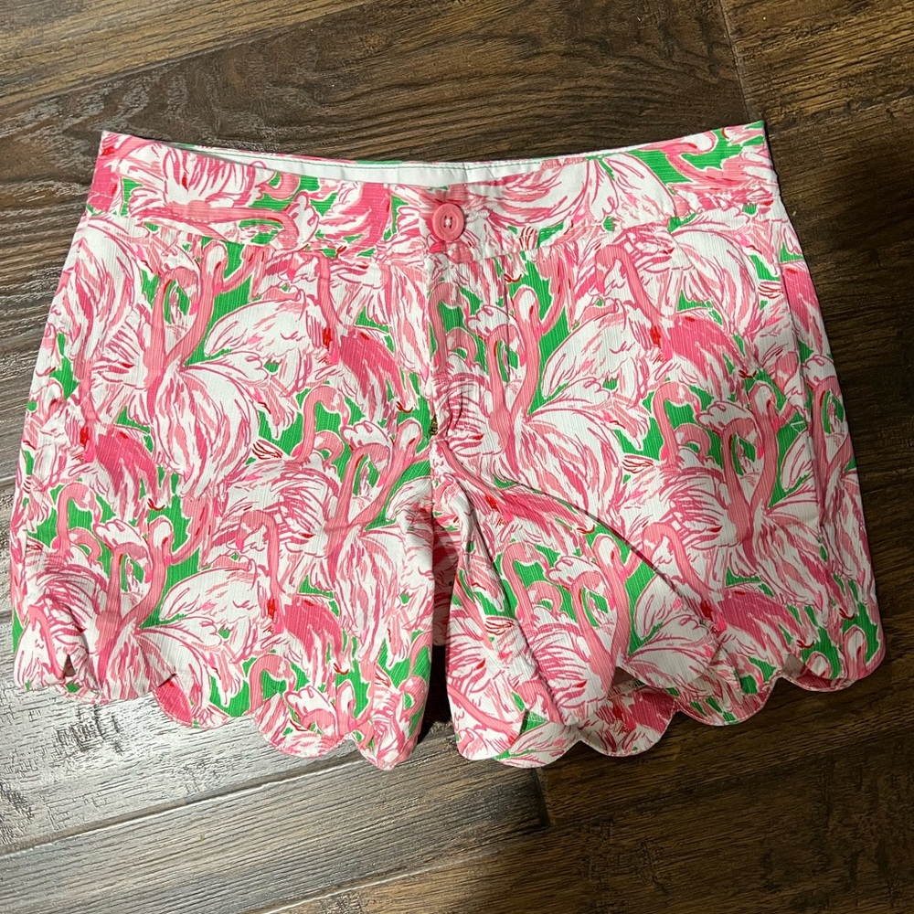 Lilly Pulitzer Flamingo-Print Shorts